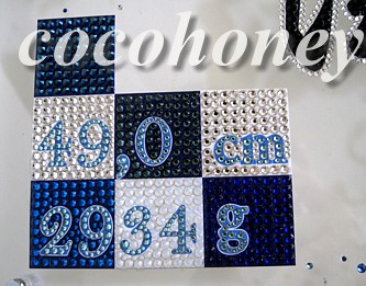 命名書デコ◇男の子用 スワロフスキー: 【cocohoney】クリスタル